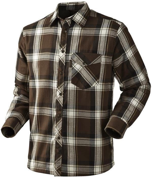 Moscus Shirt Demitasse Brown Check Xl