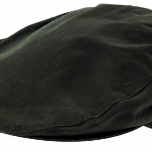 Hoggs of Fife Waxed Cap Dark Olive Xlarge