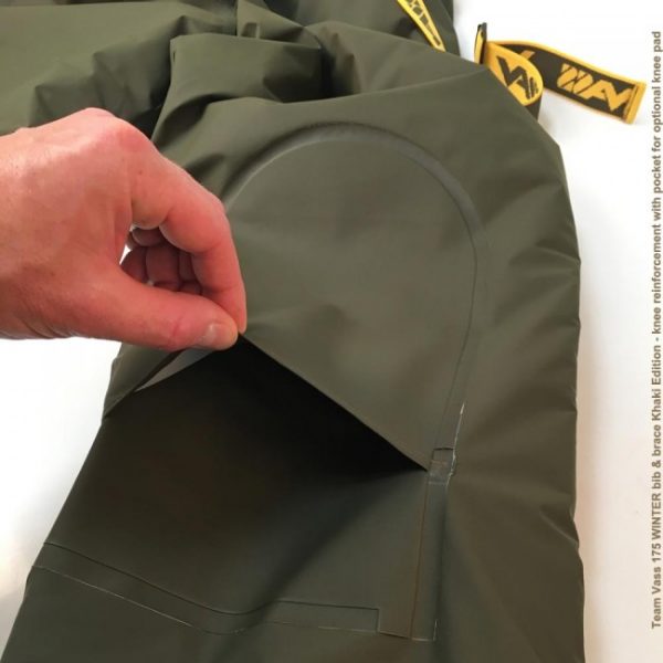 175W-13Kt Khaki Ed Team Vass Winter Bib&Brace W/Knee Xxlarge - Image 3
