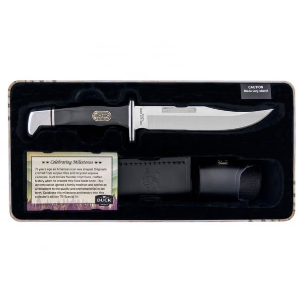 Buck 119 Knife 75Th Anniversary Collector Edition Tin