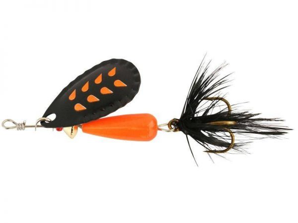 Abu Droppen - Fluoroorange  Black Black Feather 8G