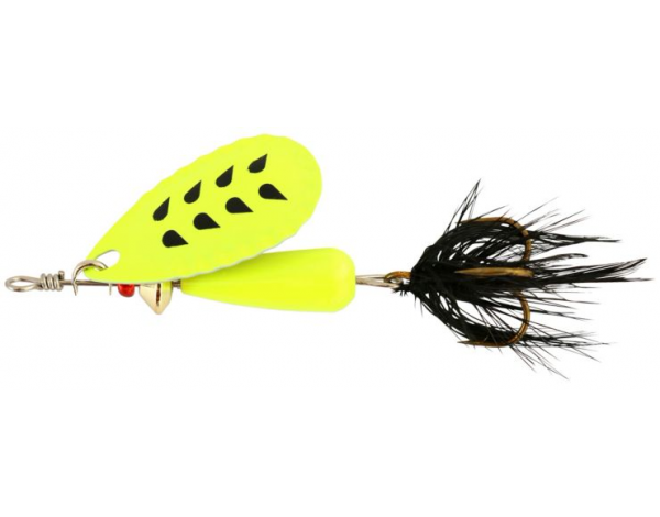 Abu Garcia Droppen - Fluorochartreuse   Black Feather 8G