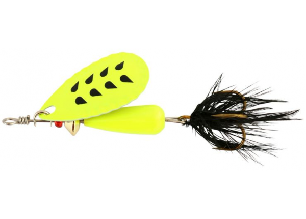 Abu Garcia Droppen - Fluorochartreuse  Black Black Feather 12G