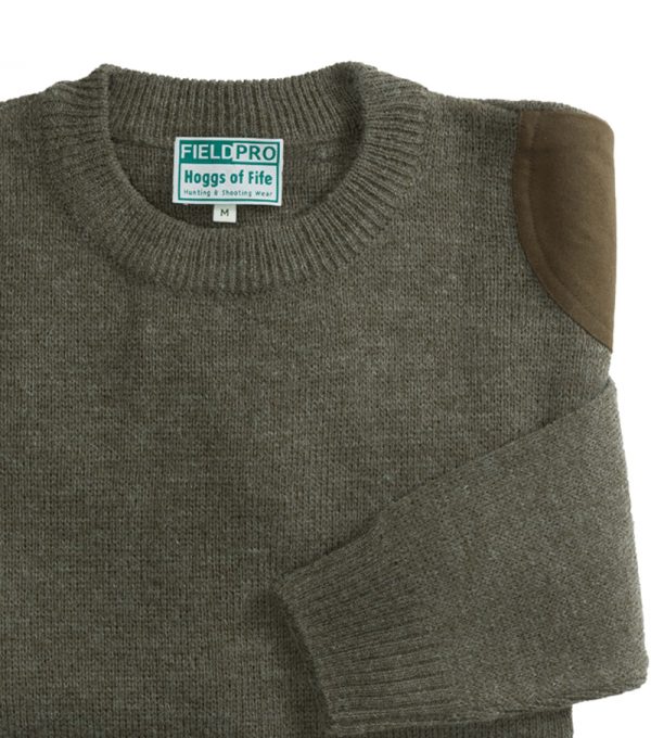 Hoggs Of Fife Melrose Pullover Soft Marled Green - Image 2