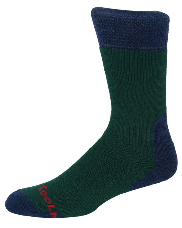 Hoggs of Fife H009 Coolmax Sock Grn/Navy Size 7-11