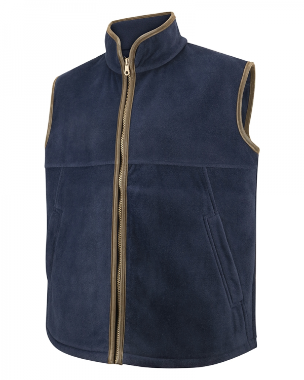 Hoggs of Fife Stenton Technical Fleece Gilet Midnight Navy