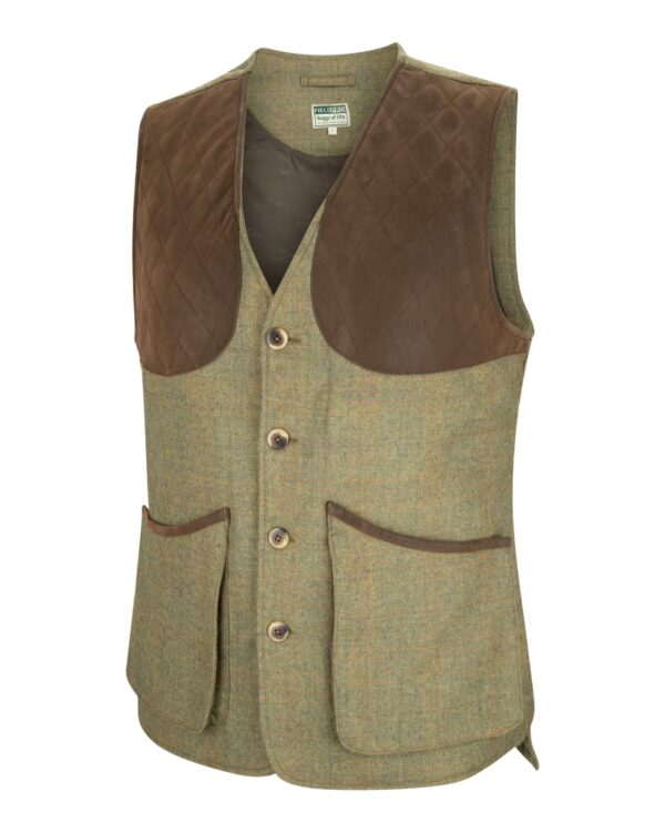 Hoggs of Fife Kinloch Technical Tweed Field Waistcoat Autumn Bracken