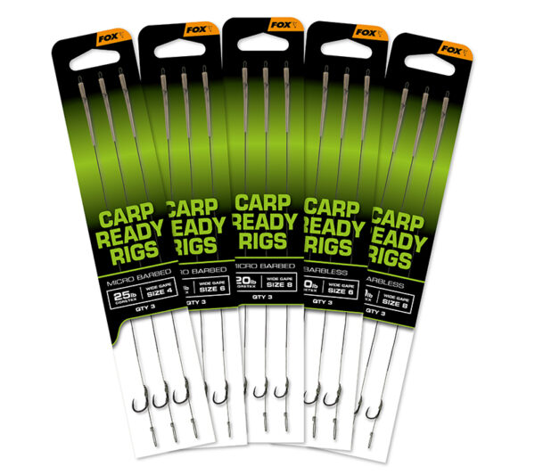 Fox Carp Ready Rigs X3 Wide Gape SZ 8 (20LB)