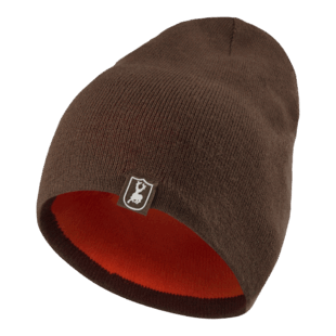 Deerhunter Cumberland Knitted Beanie Reversible Orange One Size